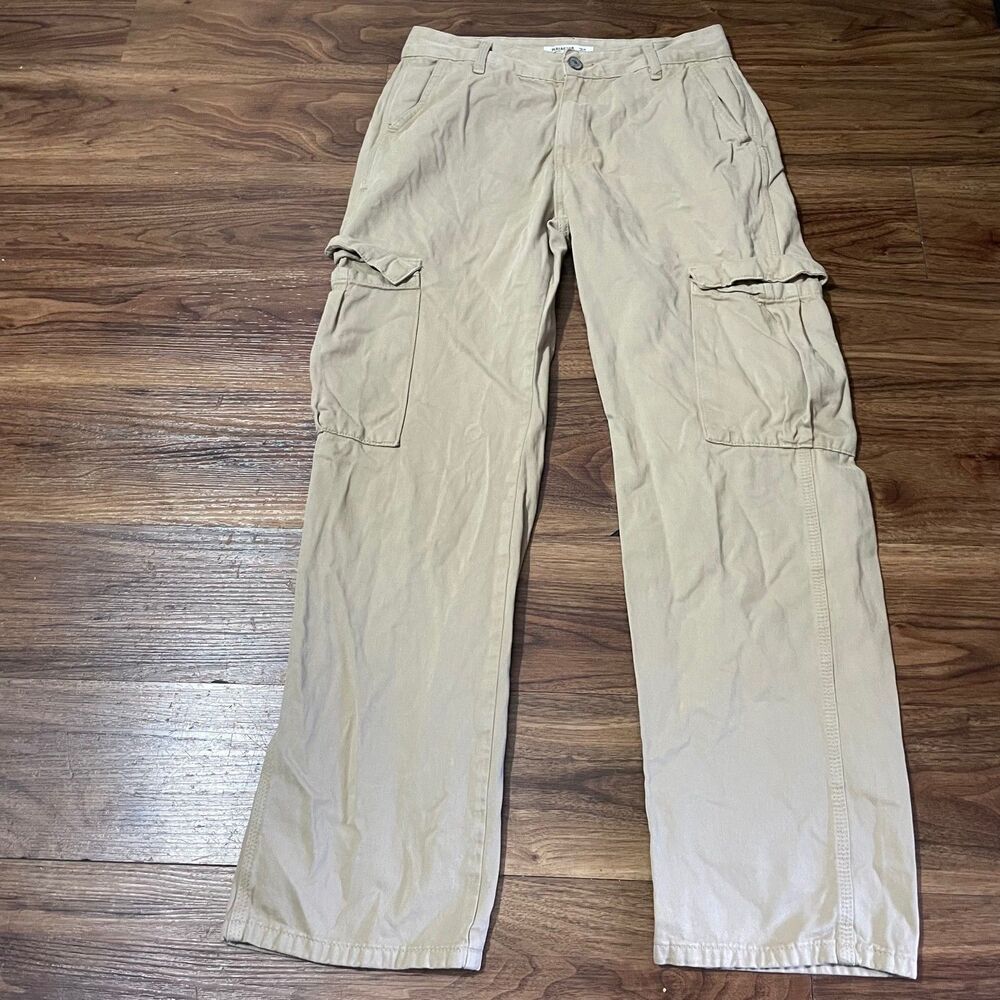 Pull&Bear Cargo Jogger Pull On Pants Beige Women's Size 8